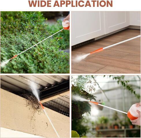 Diatomaceous Earth Powder Duster with Adjustable 12'' to 36'' Extension Nozzle, Precise Spray Powder Applicator for Pest Control, Lawn and Home Maintenance, Indoor & Outdoor Use (Orange) in Kuwait