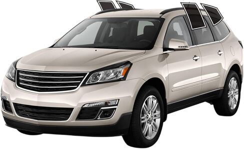 AUTOTEK Precut Windows Tint Film All Sides Cars Sun Blocking Protection Privacy Anti Shatter Glass 2 Ply Film Any Tint Shade kit for Chevrolet Traverse 2009-2017 in Saudi Arabia