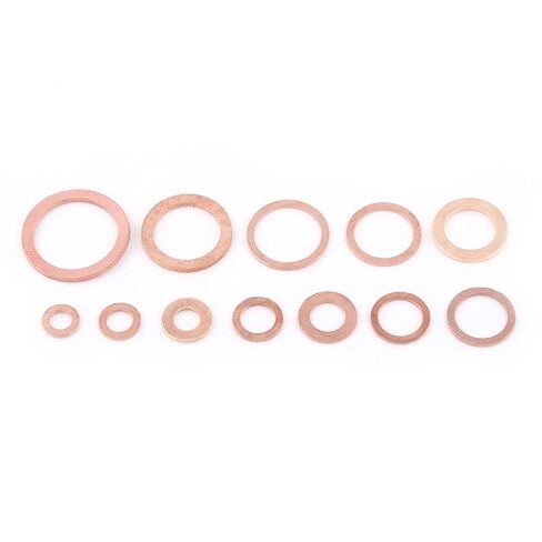 Copper Flat Washer Kit Fasteners for Screws Bolts Electrical Thermal Conductivity 280pcs in Saudi Arabia
