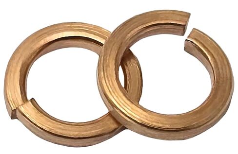 NACX M4 Copper Split Lock Spring Washer, Spring Lock Washer Elastic Gasket for Screws Bolts Nuts, 100Pcs in Saudi Arabia