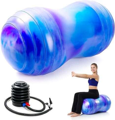 كل لعبة كرة الفول السوداني مقاس 18 بوصة/20 بوصة للأطفال والكبار، كرة تمرين مضادة للانفجار للتدريب الحسي للتوحد، والحمل والعلاج الطبيعي، وكرسي كرة توازن اليوغا للياقة البدنية. in Kuwait