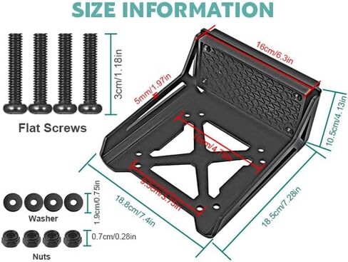 Universal Transom Trolling Motor Mount for Kayaks,Heavy Duty Marine-Grade Stern Drive Trolling Motor Mounting Bracket for Any Boat with a Flat Stern, Universal Fit for Electric Trolling Motors Only in Kuwait