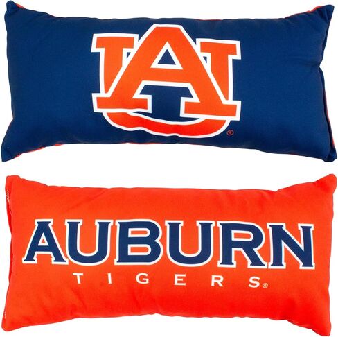 College Covers Solid Color Bolster Travel Pillow, 1 Count (Pack of 1), Auburn Tigers in Saudi Arabia