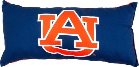College Covers Solid Color Bolster Travel Pillow, 1 Count (Pack of 1), Auburn Tigers in Saudi Arabia