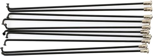 Stainless Steel Spokes and Nipples Bike Spokes，12G Bike Wheel Spokes Carbon Steel Black 10pcs for Mountain Bike Road Bike in Saudi Arabia