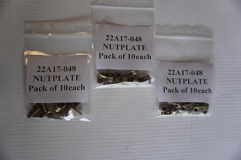 Nutplate 22A17-048 Steel Nut, Sel-Locking, Plate 10ea/ Pack for Aircrtaft in Saudi Arabia
