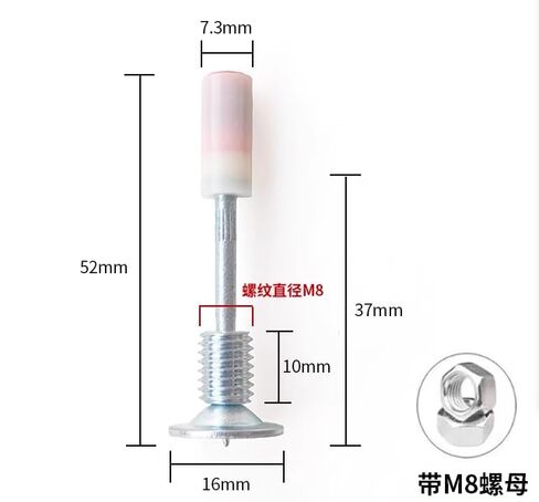New Mini Thread Integrated Nail Double Base Medicine Thread Fixing Nail M8 Thread Nail disc Nail 200p in Saudi Arabia
