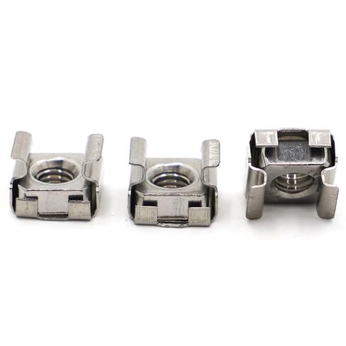 Cage Nuts,Small Parts, 304 Stainless Steel Square Elastic Rack Mount Server Cabinet Shelf Clip Floating Cage Nut (Size : M8 5pcs) in Saudi Arabia