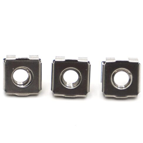 Cage Nuts,Small Parts, 304 Stainless Steel Square Elastic Rack Mount Server Cabinet Shelf Clip Floating Cage Nut (Size : M8 5pcs) in Saudi Arabia