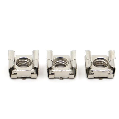 Cage Nuts,Small Parts, Plated Carbon Steel Square Elastic Rack Mount Server Cabinet Shelf Clip Floating Cage Nut (Size : M4 10pcs) in Saudi Arabia