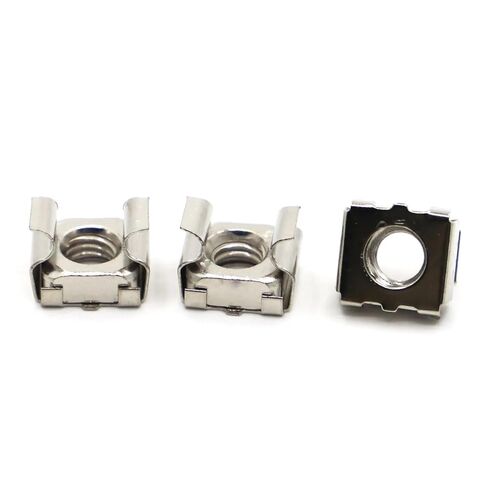 Cage Nuts,Small Parts, Plated Carbon Steel Square Elastic Rack Mount Server Cabinet Shelf Clip Floating Cage Nut (Size : M4 10pcs) in Saudi Arabia