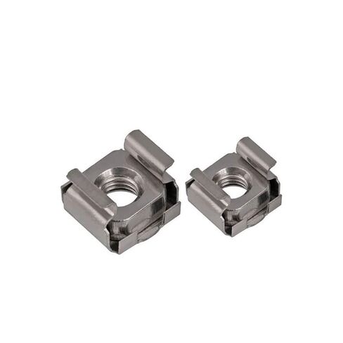 Cage Nuts,Small Parts, 304 Stainless Steel Quartet Floating Nut Cassette Elastic Enclosure Card Cage Nuts(M4 10pcs) in Saudi Arabia