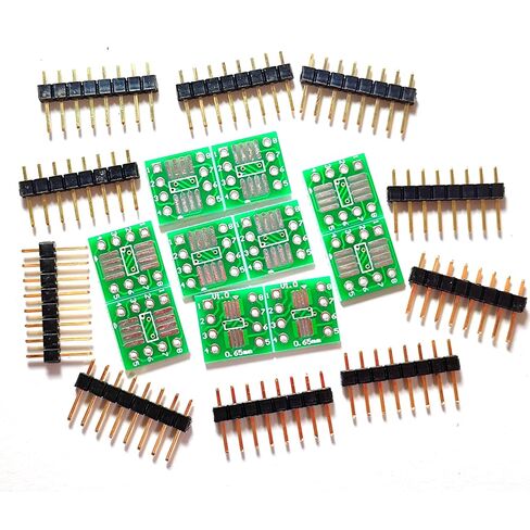 10pcs SOP8 SSOP8 TSSOP8 to DIP8 PCB Pin Board SMD to DIP Adapter PCB Proto Board 0.65mm/1.27mm to 2.54mm DIP Pin Pitch PCB Board Converter Socket for with Xgecu T48 T76 RT80H Chip Prorammer IC in Saudi Arabia