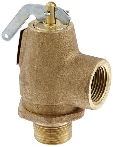 Apollo Valve 13-211 Series Bronze Safety Relief Valve, ASME Steam, 15 psi Set Pressure, 3/4" NPT Male x Female in Saudi Arabia