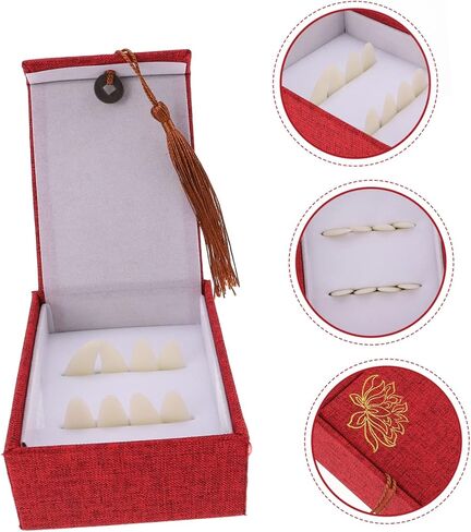 Toddmomy Guzheng Nails Professional Nail Covers for Guzheng Use Fake Box Medium in Saudi Arabia