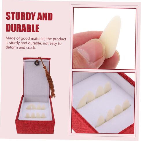 Toddmomy Guzheng Nails Professional Nail Covers for Guzheng Use Fake Box Medium in Saudi Arabia