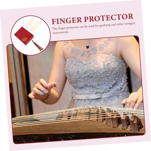 Toddmomy Guzheng Nails Professional Nail Covers for Guzheng Use Fake Box Medium in Saudi Arabia
