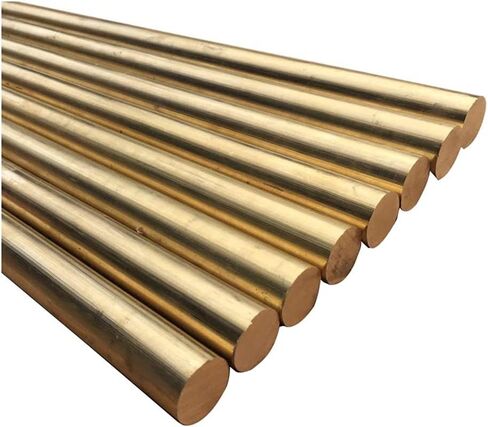 5pcs 100mm H62 Brass Rod, 4MM -28MM Round Copper Rod, DIY Handmade Industrial Multi-purpose Brass Round Rod(20x100mm) in Kuwait