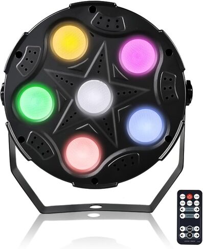 أضواء LED الاسمية، فائقة السطوع 6 × 8 واط RGBW Par يمكن أن تضيء مصابيح غسيل المسرح النحيفة مع جهاز تحكم عن بعد وDMX، إضاءة حدث DJ لحفلات الزفاف ونادي الكنيسة وإضاءة المسرح in Kuwait