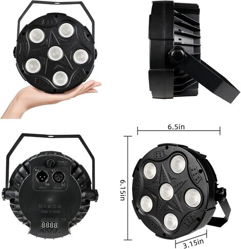 أضواء LED الاسمية، فائقة السطوع 6 × 8 واط RGBW Par يمكن أن تضيء مصابيح غسيل المسرح النحيفة مع جهاز تحكم عن بعد وDMX، إضاءة حدث DJ لحفلات الزفاف ونادي الكنيسة وإضاءة المسرح in Kuwait