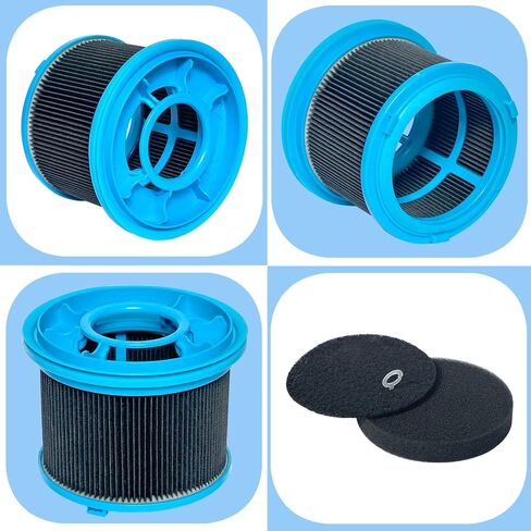 Vacuum Filters Kit Replacement for Bissell 4052 4039 4137 PowerClean FurGuard 280W and FurFinder 200W Self-Standing Cordless Vacuum, 4 Filters and 6 Pre-Filter Pads Set included in Saudi Arabia