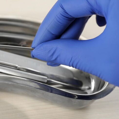 Kidney Shaped Emesis Basin - 4 Pc Set, Durable Stainless Steel, Medical, Dental Instrument, Autoclave Safe with Easy Clean Surface in Saudi Arabia