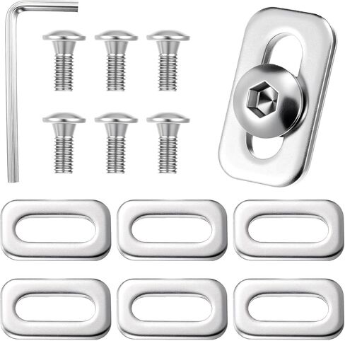 6 PCS Replacement Bolts Screws Washers and Wrench for Look Peloton Shoes, Bike Cleats Cycling Shoes Clips Cleat Replacement Parts for Road and Indoor Bikes in Saudi Arabia