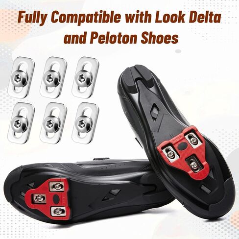 6 PCS Replacement Bolts Screws Washers and Wrench for Look Peloton Shoes, Bike Cleats Cycling Shoes Clips Cleat Replacement Parts for Road and Indoor Bikes in Saudi Arabia