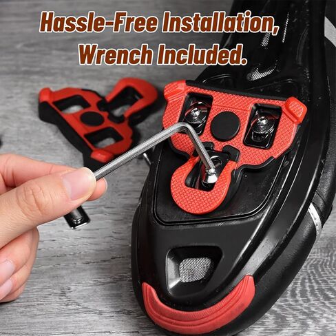 6 PCS Replacement Bolts Screws Washers and Wrench for Look Peloton Shoes, Bike Cleats Cycling Shoes Clips Cleat Replacement Parts for Road and Indoor Bikes in Saudi Arabia