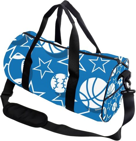 طباعة رياضية احتفالية مقاومة للبقع، حقيبة رياضية للرجال، حقيبة أكسفورد، حزام كتف قابل للتعديل، حقيبة ظهر قابلة للتحويل، حقيبة دفل لطيفة لليوجا وعطلات نهاية الأسبوع، معدات رياضية للنساء in Kuwait