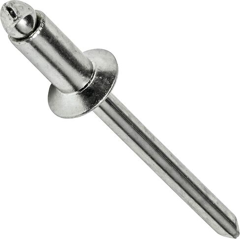 Fastenere - 1/8" x 1/8" Countersunk Head Pop Rivets - Aluminum, Stronger Steel Mandrel, Ideal for Flexible to Rigid Connections, Grip Range: .063" - .125" (100 pcs) in Saudi Arabia