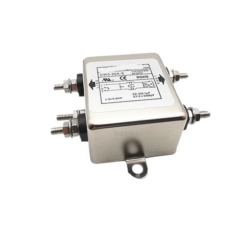 مرشح طاقة أحادي الطور CW4E-30A-S 10A 20A 30A مزدوج المرحلة تنقية التيار المتناوب 220 فولت كتلة طرفية (CW4EL2-10A-SR 10A) in Kuwait