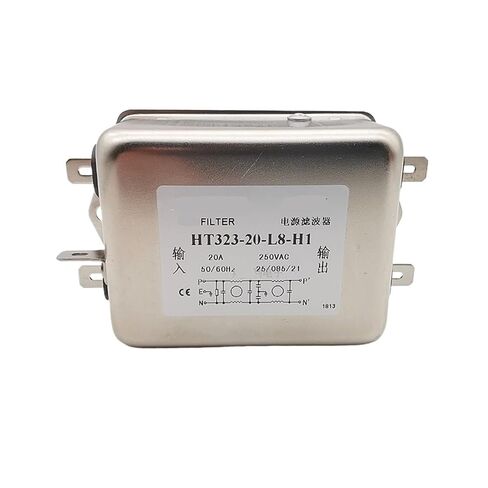 فلتر إمداد الطاقة المباشر HT323-20-L8-H1 220 فولت 20 أمبير مضاد للتداخل لتنقية الطاقة in Kuwait