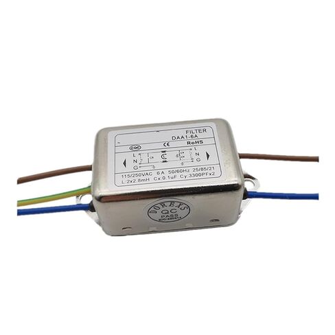 Lead I Power Filter DAA1-6A DAA1-10A Single Phase 220V 6A 10A Anti-Interference(DAA1-10A 10A) in Saudi Arabia
