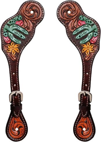 أحزمة جلدية سبيرز للبالغين المرأة الغربية حفز ركوب الخيل عرض سباق برميل وحزام روديو النساء البالغات in Kuwait