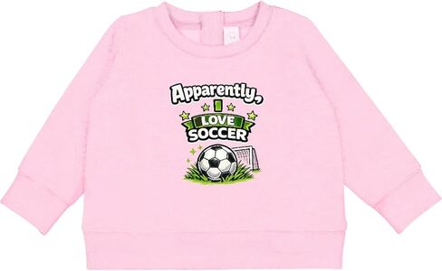 inktastic Apparently Love Soccer Funny Soccer Baby Sweatshirt in Saudi Arabia