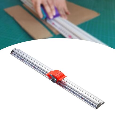 Manual Cutting Ruler Straight Edge Ruler Sturdy Anti Skid Manual Sliding Paper Trimmer for PVC Film- 70cm in Saudi Arabia