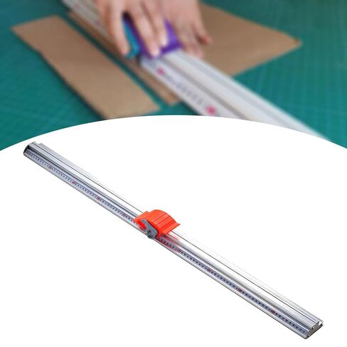 Manual Cutting Ruler Straight Edge Ruler Sturdy Anti Skid Manual Sliding Paper Trimmer for PVC Film- 100cm in Saudi Arabia