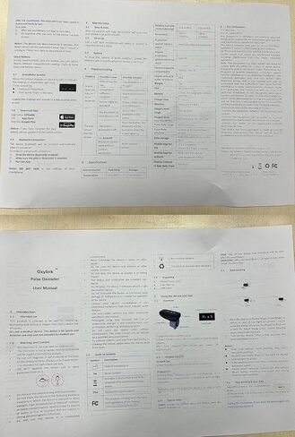 جهاز مراقبة الأكسجين في الدم القابل للارتداء من Vibeat - إصبع مقياس التأكسج النبضي بتقنية البلوتوث مع إشعار صوتي، مستشعر O2 قابل لإعادة الشحن للتتبع المستمر مع تطبيق مجاني in Kuwait