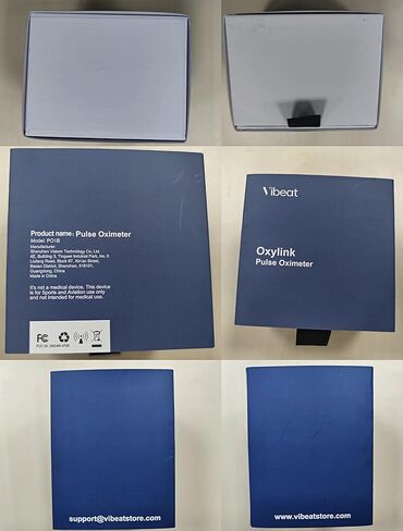 جهاز مراقبة الأكسجين في الدم القابل للارتداء من Vibeat - إصبع مقياس التأكسج النبضي بتقنية البلوتوث مع إشعار صوتي، مستشعر O2 قابل لإعادة الشحن للتتبع المستمر مع تطبيق مجاني in Kuwait