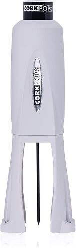 Cork Pops Legacy Wine Opener Built-in 4-Blade Foil Cutter Safe Cork Removal, Effortless Push Button Use, Needle Guard for Safety, Low-Pressure Cartridge Opens Up To 60 Bottles in Saudi Arabia