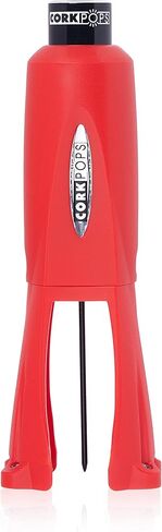 Cork Pops Legacy Wine Opener Built-in 4-Blade Foil Cutter Safe Cork Removal, Effortless Push Button Use, Needle Guard for Safety, Low-Pressure Cartridge Opens Up To 60 Bottles in Saudi Arabia