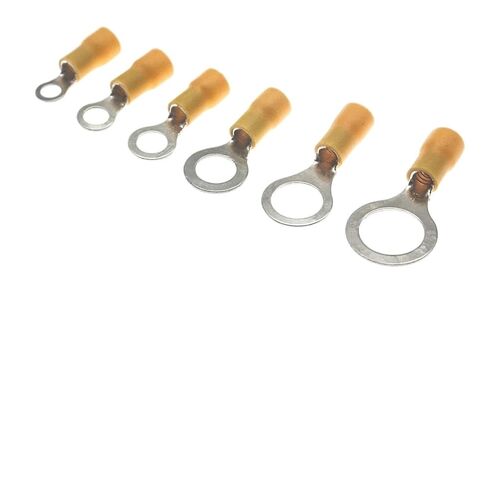 fengpeng 60Pcs/Lot M4-M12 Mix RV5.5 M4/m5/m6/m8/m10/m12 12-10AWG Ring Crimp Terminal Insulated Electrical Cable Wire Connector(1 Lot) in Saudi Arabia