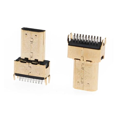fengpeng 2Pcs Micro HDMI 19P Male Head Welding clamp Tablet Computer high-Definition Interface Gold-Plating USB in Saudi Arabia