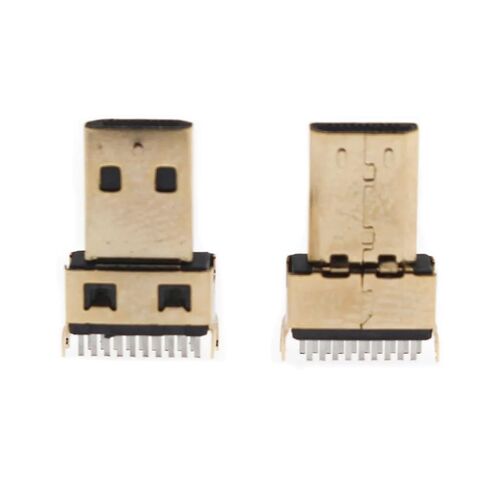 fengpeng 2Pcs Micro HDMI 19P Male Head Welding clamp Tablet Computer high-Definition Interface Gold-Plating USB in Saudi Arabia