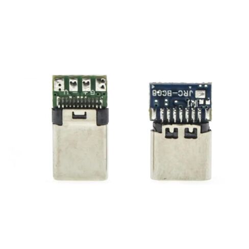 Fengpeng USB نوع c ذكر أنثى موصلات جاك الذيل USB ذكر التوصيل محطات كهربائية لحام DIY كابل البيانات الملحقات 24 دبوس (أنثى، 5 قطع) in Kuwait