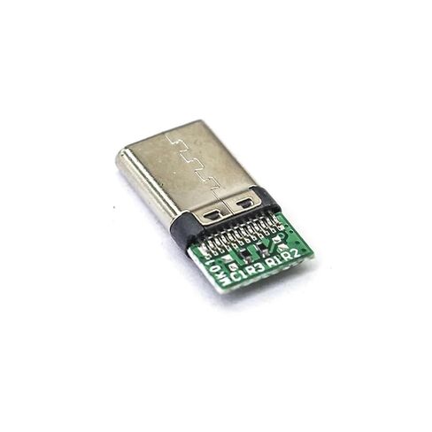 Fengpeng USB نوع c ذكر أنثى موصلات جاك الذيل USB ذكر التوصيل محطات كهربائية لحام DIY كابل البيانات الملحقات 24 دبوس (أنثى، 5 قطع) in Kuwait