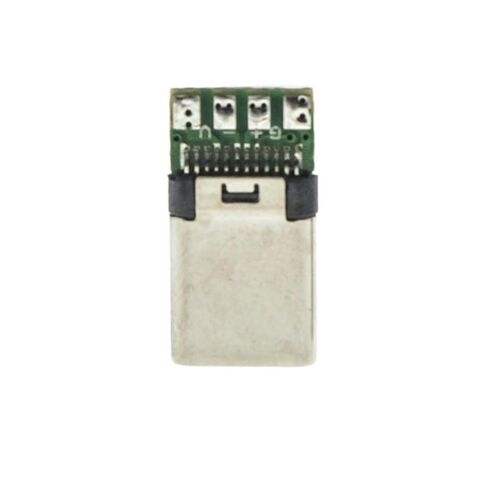 fengpeng USB 3.1 نوع c ذكر/أنثى موصلات جاك الذيل 24pin USB ذكر التوصيل محطات كهربائية لحام كابل بيانات DIY دعم لوحة PCB (النوع C ذكر، 4 قطع) in Saudi Arabia