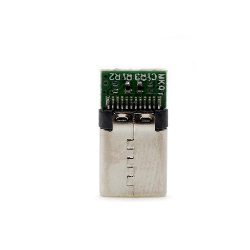 fengpeng USB 3.1 نوع c ذكر/أنثى موصلات جاك الذيل 24pin USB ذكر التوصيل محطات كهربائية لحام كابل بيانات DIY دعم لوحة PCB (النوع C ذكر، 4 قطع) in Saudi Arabia