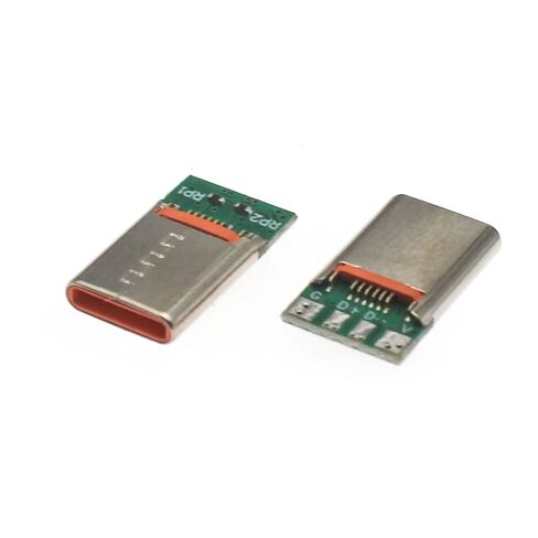 fengpeng 10Pcs/Lot USB Type c 16pin Male 3A/5A Connectors Jack Tail Male Plug Electric Terminals Welding DIY Data Cable Accessories(3A Male,1 Lot(10Pcs)) in Kuwait